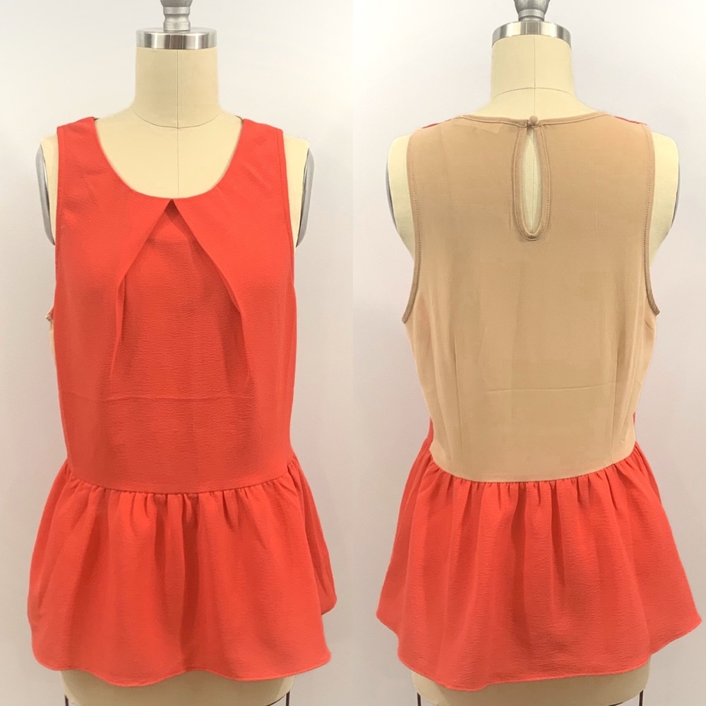 • SUGARLIPS • sleeveless peplum top •